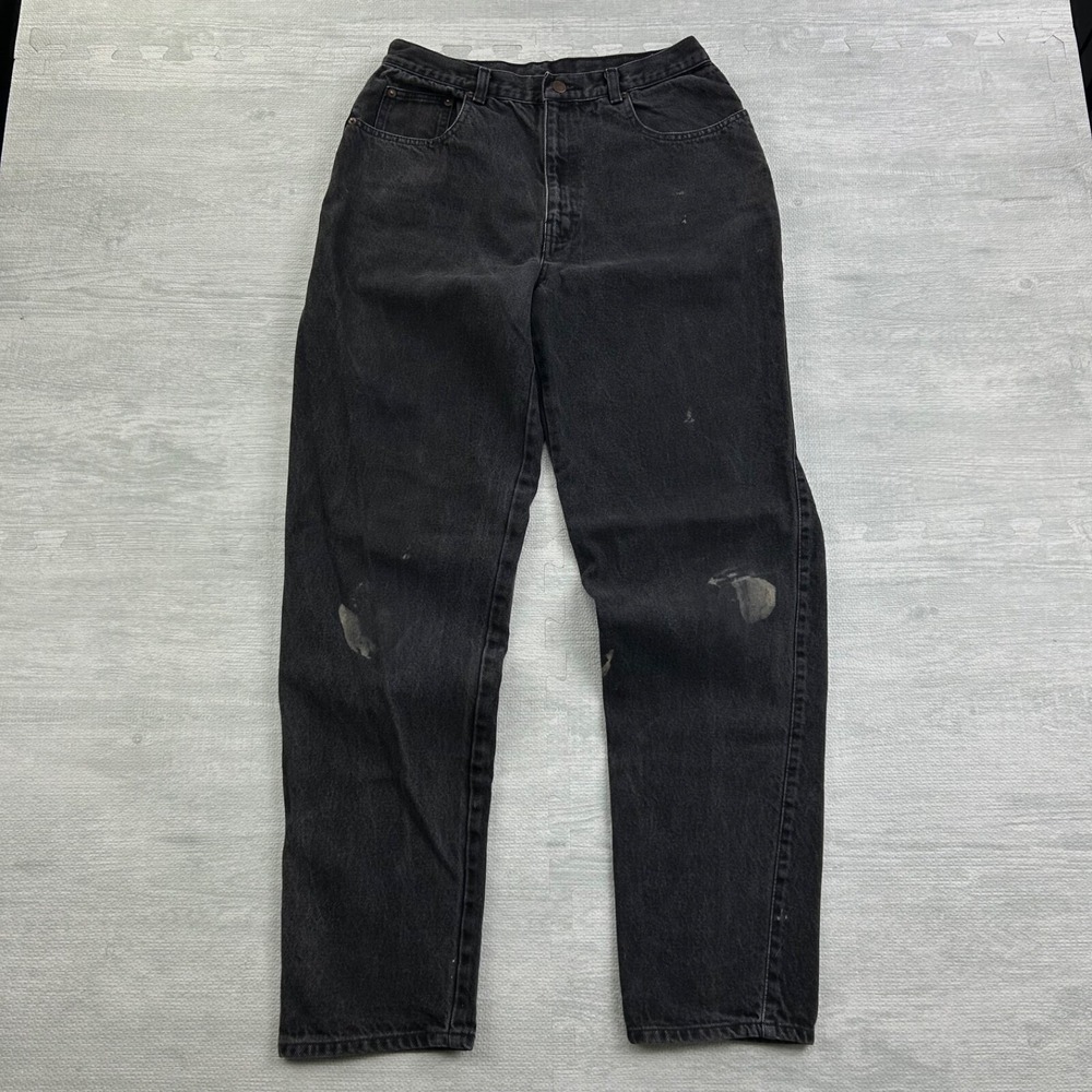 Vintage 90s Blue Zone Jeans Size 32x34 Black Dark Wash Pants 476Y2073